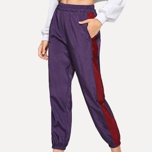 Colorblock joggers NWOT